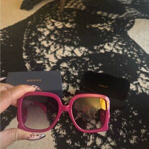 Gucci Bold Pink Sunglasses
